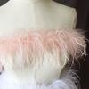 Special Offer White Black Ostrich Feather Top Latin Dance Clothes Pajamas Nightgown Diy Decorative Clothing Accessories