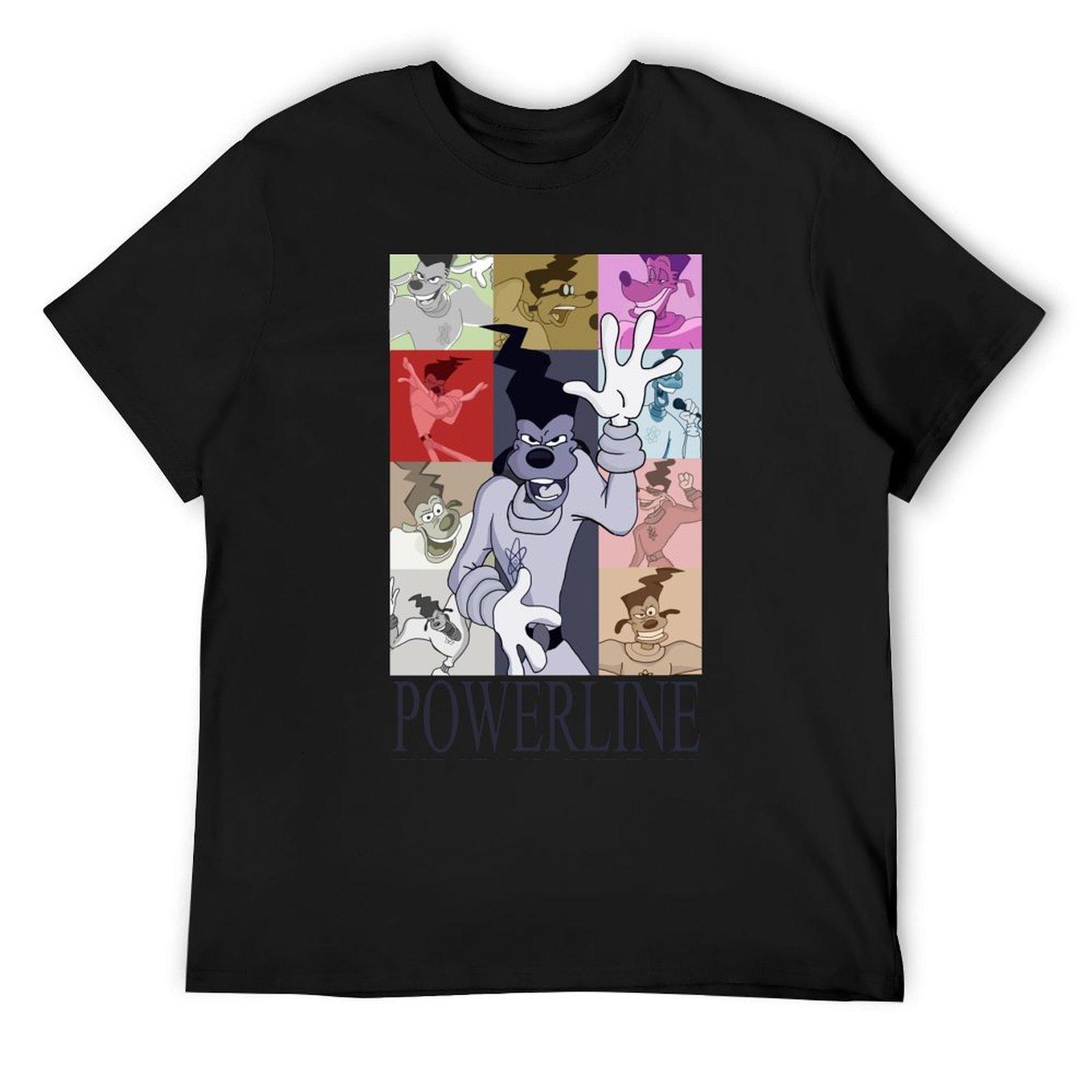 

Powerline Tour T-Shirt heavyweights aesthetic clothes korean fashion vintage t shirts t shirts for men pack 4XL