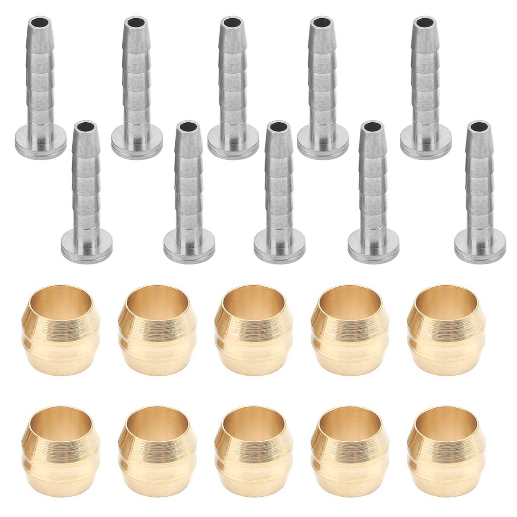 GUB Mountain Bike Disc Brake Hose Copper Olive and Connecting Insert Set for BH90 Hose