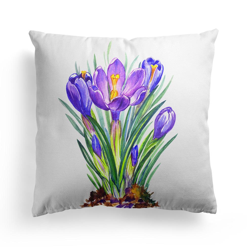 

Пасхальная наволочка Скандинавский фестиваль Кролик Цветы Гирлянда Дом Персиковый Кожа Бархат Подушка Наволочка 45 * 45Cm (without pillow core)