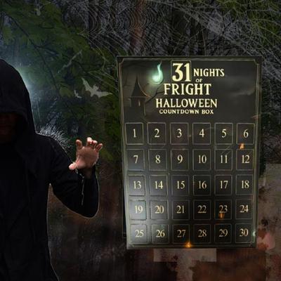 31 Nights Halloween Countdown Box Collectiable Scary Figurine Surprise Giftset For Haunted Room Festival Shelf Display