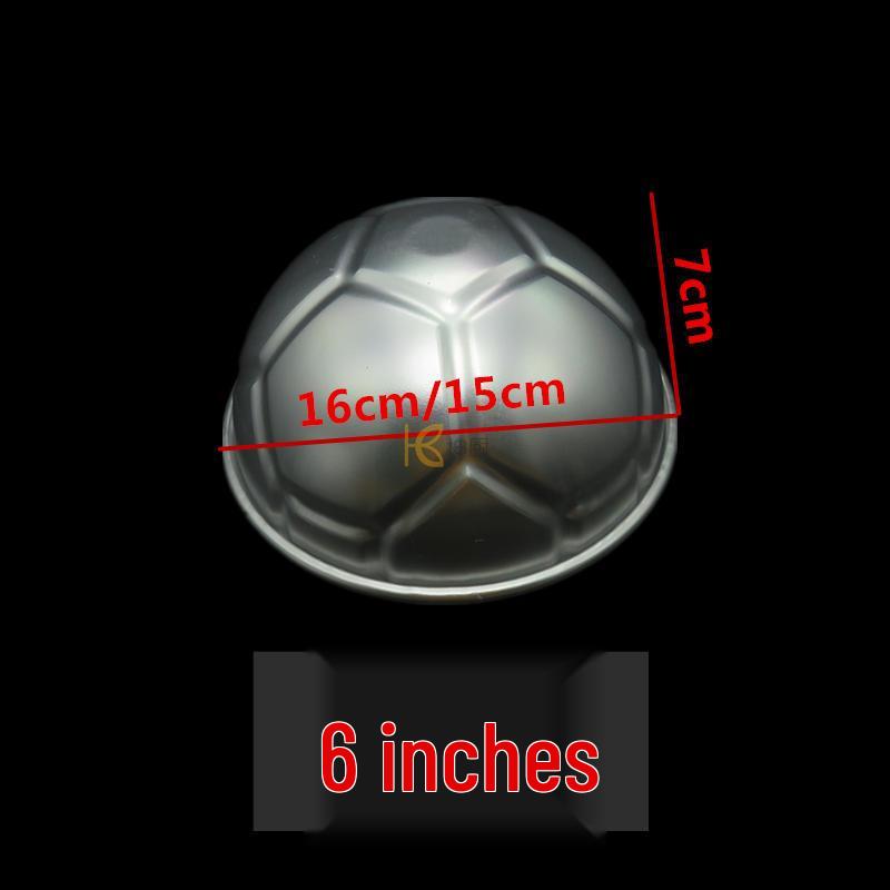 Creative Cartoon Football Cake Mold - 6-Inch & 8-Inch Semi-Circular with Pattern