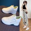 Plateau-Schuhe Damen 2026 Frühling und Herbst Neu Leder Modische Damenschuhe mit erhöhter Innensohle Freizeit-Sportschuh