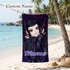 zoey Custom Name Printed Beach Towel Personalized Soft Towel For Swimming Beach Travel