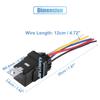 X AUTOHAUX JD2912 Relay with Wire for Automotive Pack of 5 Socket, 5-Pole, 40A, DC24V, Bundle, Universal, Waterproof, Use,