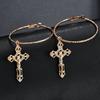 Cross Earrings for Women Cross Pendant Earrings Drop Earrings Vintage Jewelry Accessories