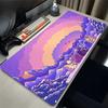Psychedelic Sunset Mountain Large Gaming Mouse Pad Aesthetic Anime Style Desk Mat for Gamers