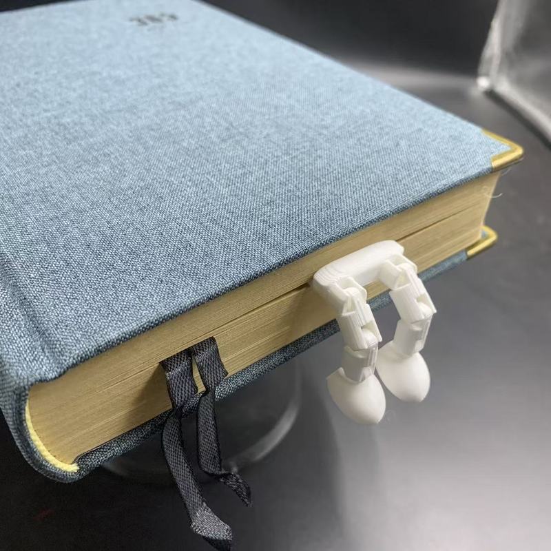 Generic 3D Printed Articulated Leg Bookmark Fun Office Cultural Gift Collectible Stationery For Book Lovers And Office Workers