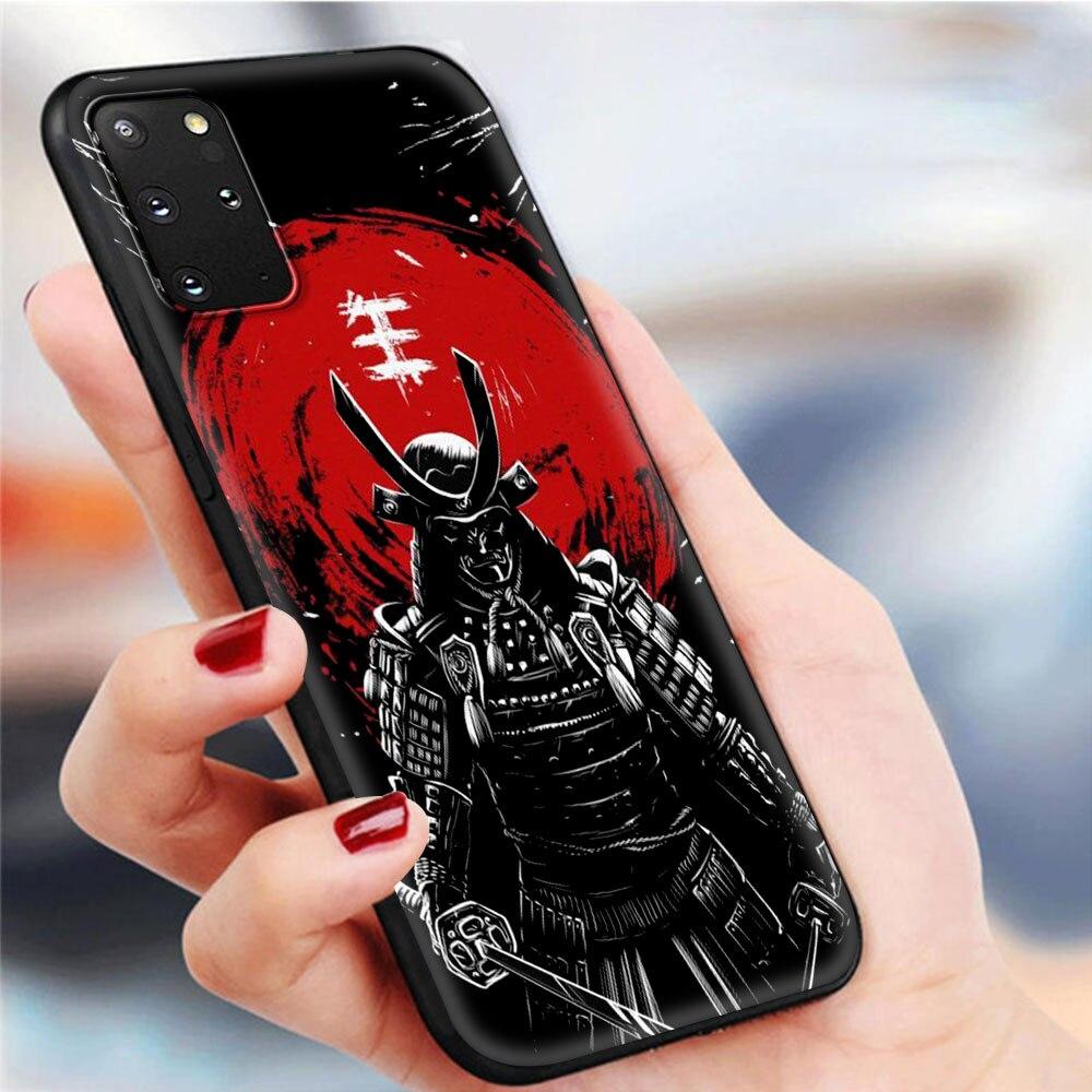 Japan Samuraj Ninja Mobilskal För Samsung Galaxy S20 FE S21 Ultra S20 S10 S9 Plus S10E S8 Mjukt silikon TPU Baksida