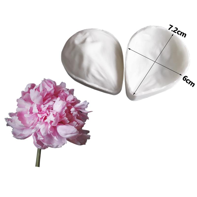 

НОВАЯ силиконовая форма для лепестков пиона, помадка, цветы, украшение торта, шоколадная мастика, сахарная глина, холодный фарфор M2447