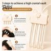 Clip Riscaldata per Volume Capelli, Clip Elettrica Ricaricabile per Styling di Frange, Facile Accessorio Styling Sollevante Radici, Pettine Fine Piatto con 2 Livelli di Calore