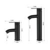 Black Low-Profile Washbasin Faucet