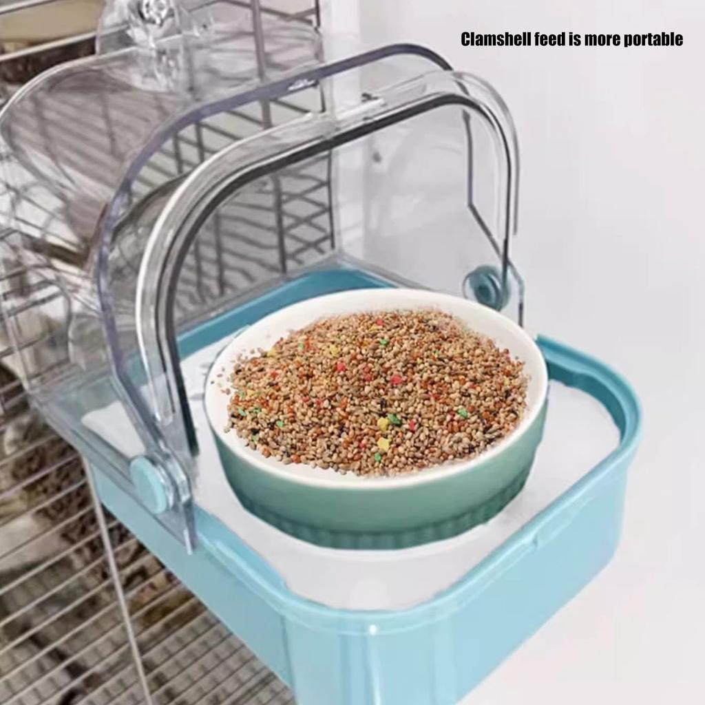 Pet Bird Bath Tub Transparent Bathing Tub Parrot Bathtub Parrot Shower Box Bathtub with Bottom Drawer