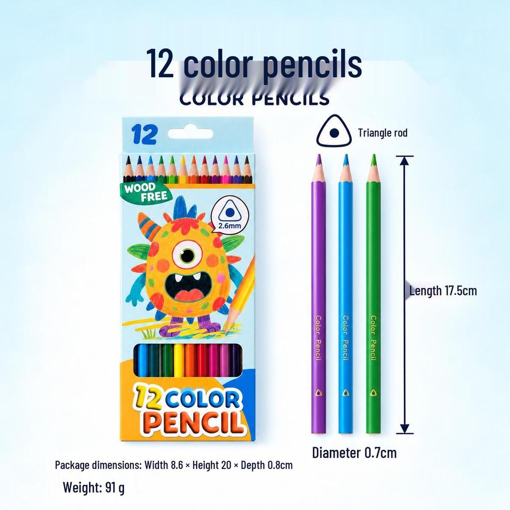 Zhenglin Erasable Colored Pencils – 24, 36, and 48 Color Sets for Children and Students Drawing and Coloring.