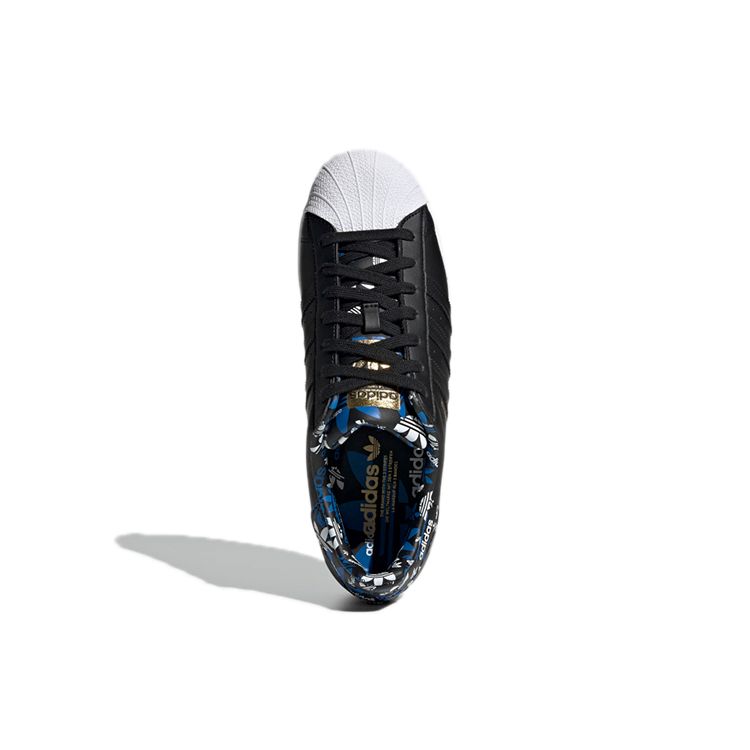 Adidas Superstar Schwarz Gold Metallic Unisex Sneaker Core-Black H00185