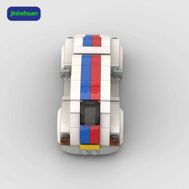 Nostalgic Mini White Colorful Classic Technical Vintage Car Building Blocks for Girls Toys Building Block Sets Car
