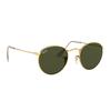 RayBan Occhiali da Sole Rotondi Vintage con Lenti Verdi e Montatura Rotonda in Metallo