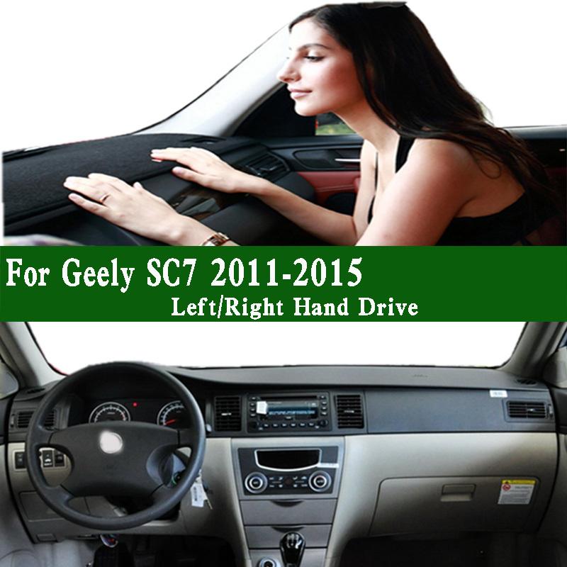 Für Geely Englon SC7 SC715 2011-2015 Zubehör Armaturenbrettabdeckung Instrumentenpanel Armaturenbrettmatte Rutschfest Schmutzabweisend Armaturenbrettmatte Pad
