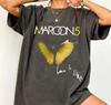 Maroon 5 Love Is Like Tour 2025 Vintage Concert T-Shirt Band Tee