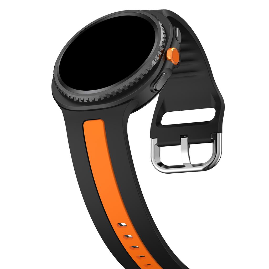 Two-Tone silicone band for Samsung Galaxy Watch 8 classic 40mm 44mm 46mm sport Replacement Bracelet For Galaxy Watch 8 Strap