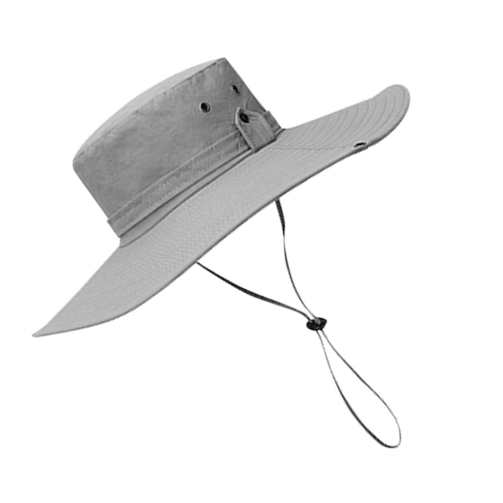 Bucket Hat mit breiter Krempe UPF50+ Atmungsaktiv Wasserabweisend mit verstellbarem Kordelzug Sonnenhut für Herren