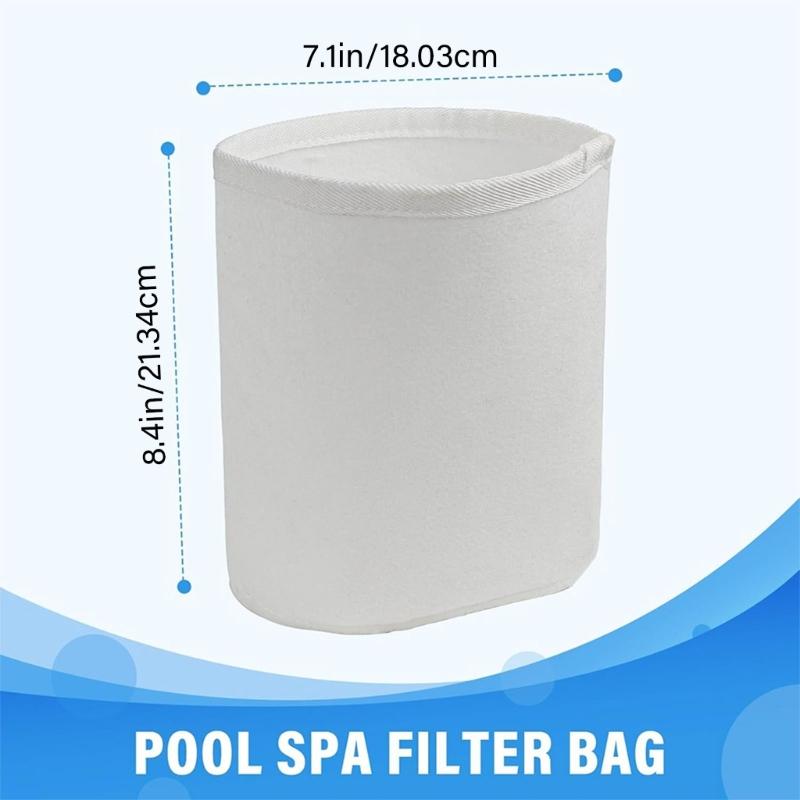 2 PZ Sacchi Filtro per Piscina Spa Sacchi Filtro Multiuso Tessuto Non Tessuto Adatti per Filtrazioni ad Alta Efficienza