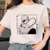 Kettensäge Unisex T-Shirt Damen Japanischer Anime Gotische T-Shirts Grafik Y2k Kleidung Lustiges Cartoon Unisex Kurzarm T-Shirt Oberteile