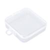 5Pcs Makeup Puff Box Transparent ABS Plastic Clear Square Jewellery Storage Case for Earring