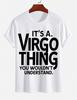 2026 New Pure Cotton Tshirt Virgo Constellation Print Tshirt Casual Crew Neck Short Sleeve Top
