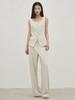 NOUVE Linen Vest Blouse Set-Up - Ivory