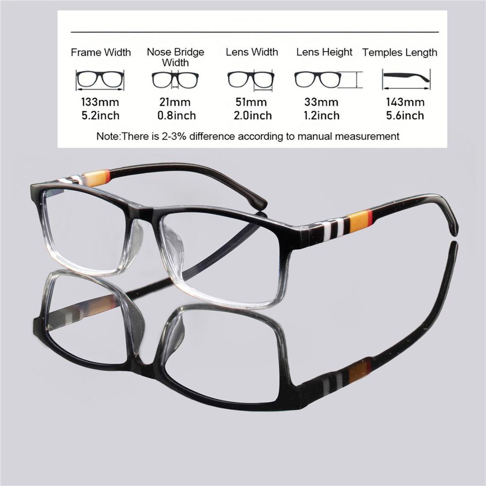 4PCS Reading Glasses Lightweight Anti Eyestrain Fashion Computer Presbyopic Glasses For Women Men