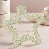 Wire Wreath Frames 5-pieces Star-Shaped Metal Frame 20cm Christmas Wreath Forms for Home Office Living Room Bedroom Window Door