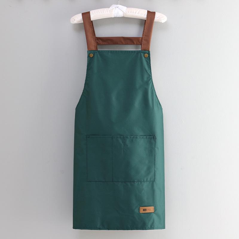 

2023 Women s Waterproof Cooking Apron - Solid Color, Oil-Proof, Simple Waist Design for Kitchen & Catering
