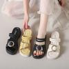 Fairy Style with Skirt Platform Roman Sandals Female 2025 Summer New Fashion Two Wear Maternity Cool Slippers Female