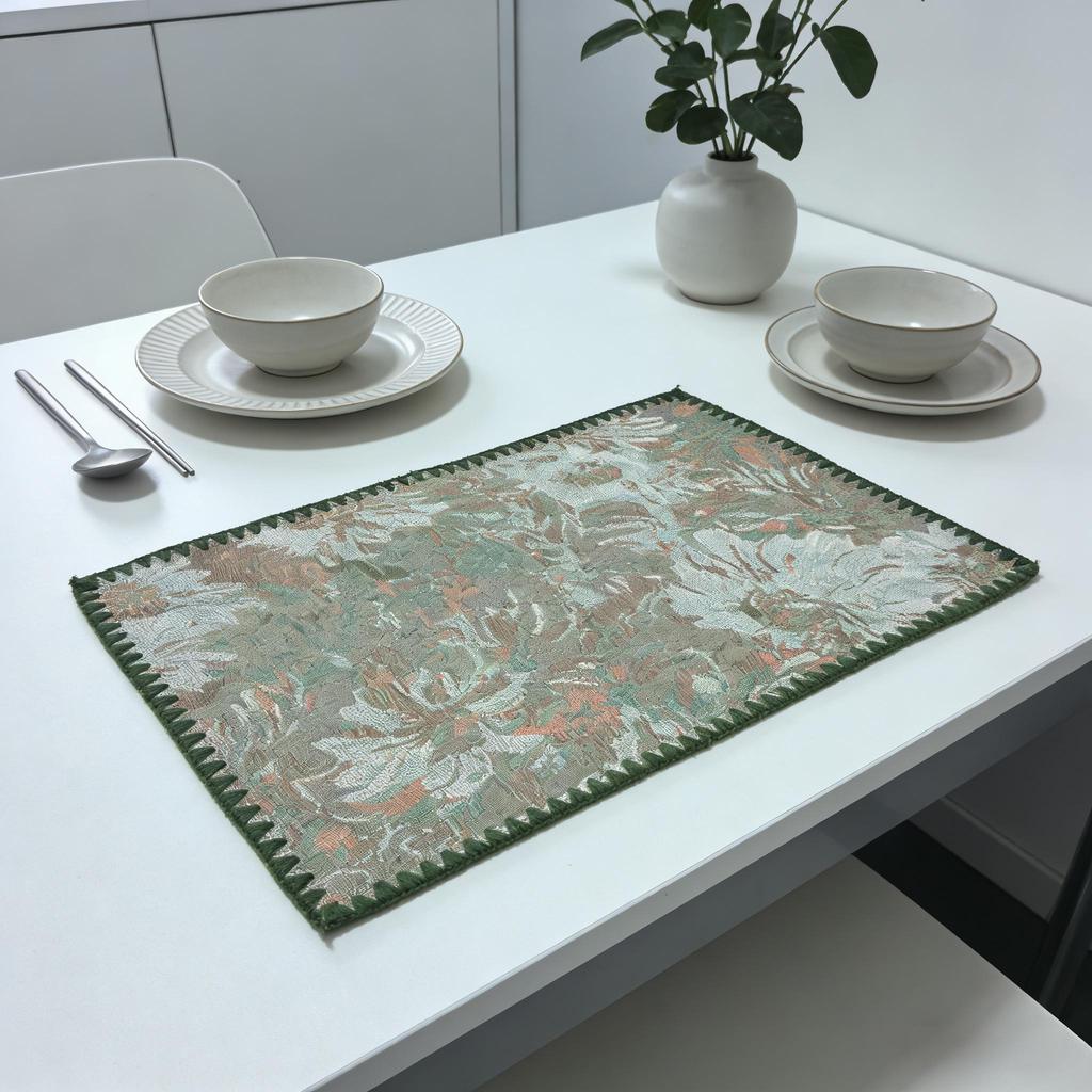 Cotton Linen Table Mats 12 x 18 Inch Washable Durable Easy Clean for Dining Table Kitchen Home Party Festival Decor Rectangular Farmhouse Placemats