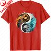 Yinyang Taijitu Diagram Shirt Yinyang Fish Flame Sun Wave Moon Printed Tee Eastern Philosophy Trend Tshirt Unisex Unisex Tshirt