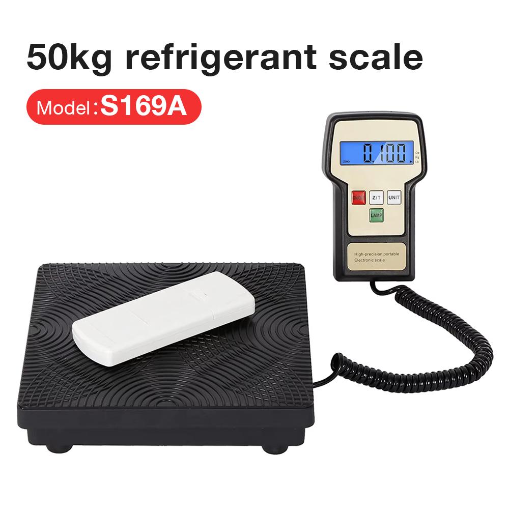 50kg/70kg/100kg High Precise Refrigerant Scale Elctronic Refrigerant Charging Digital Scale Backlight Electronic Weighing Scale