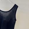 2026 Spring Women's Sleeveless Knit Vest: Fake Two-Piece, Round Neck Pullover (BR801137)