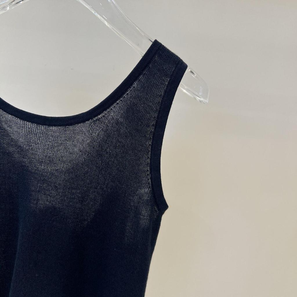 2026 Spring Women's Sleeveless Knit Vest: Fake Two-Piece, Round Neck Pullover (BR801137)