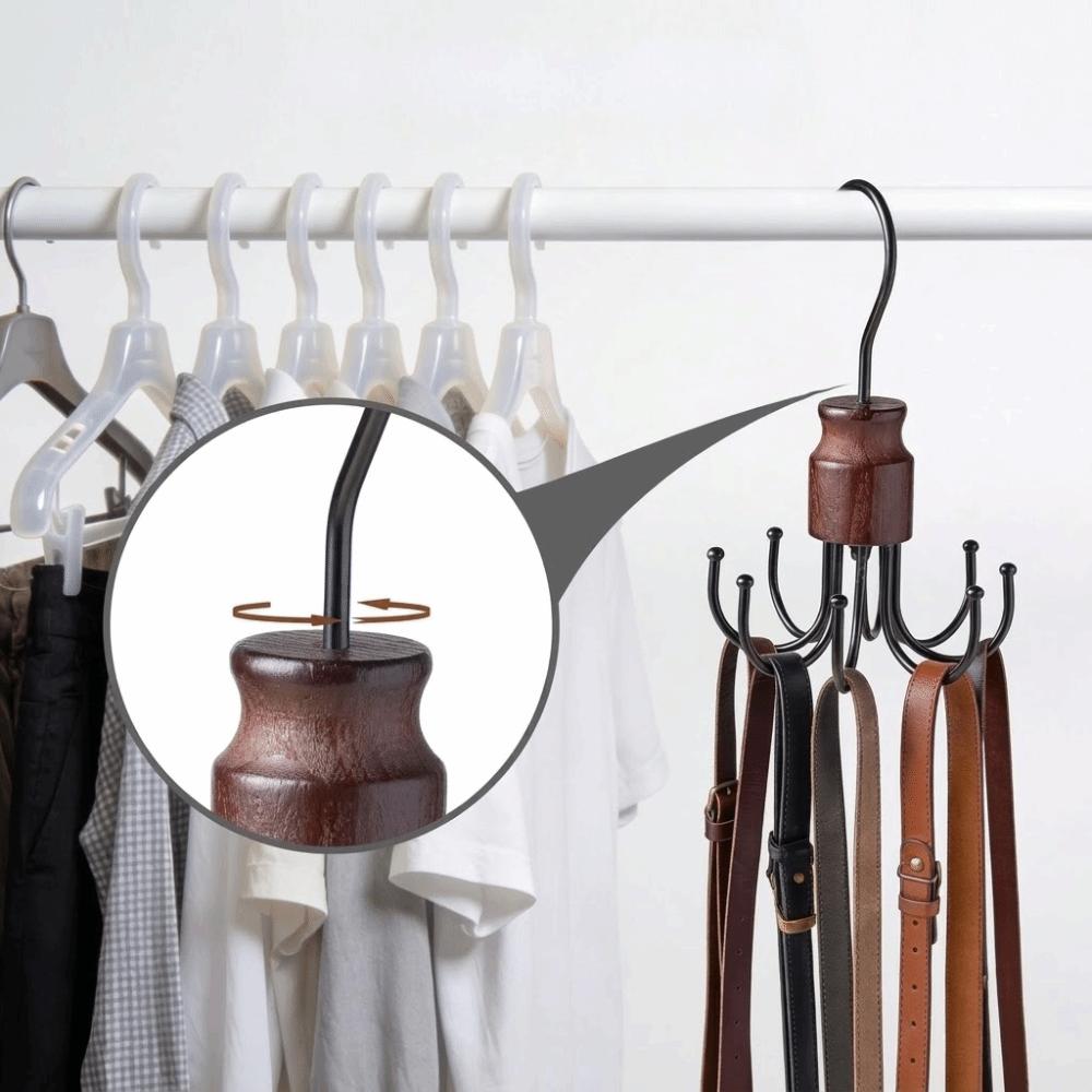 360° Rotating Octopus Clothes Hanger Metal Hanging Organizer Rotating Hooks Household Use