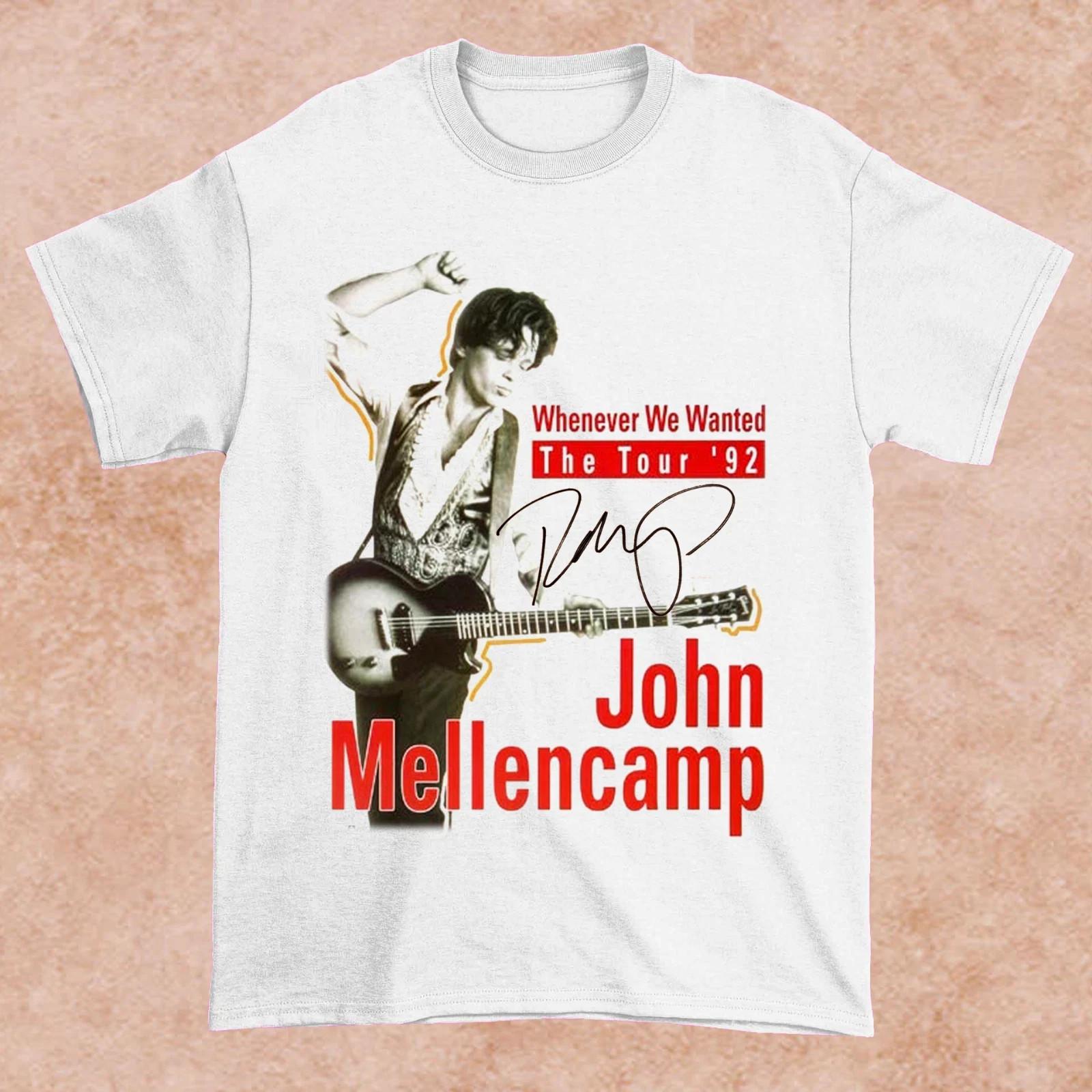 John Cougar Mellencamp Whenever We Wanted 1992 Hot Shirt Fr Men and Women VA76 S