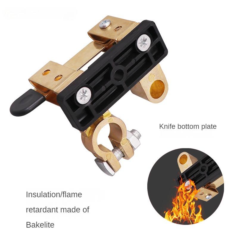 Power Off Switch Knife Type Car Battery Leakage Protection Switch 12V/24V Battery Disconnect Switch Isolator for Marine Car Boat