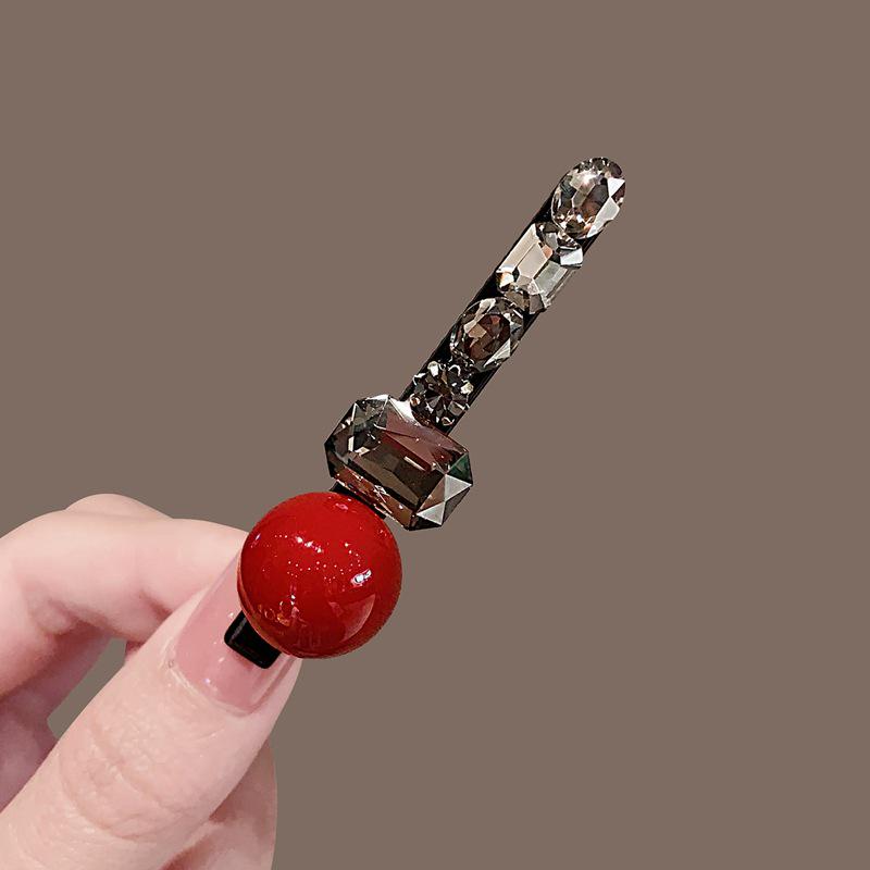 Elegant 2025 Korean Bow Pearl Rhinestone Hair Clip - Internet Celebrity Style