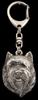 Cairn Terrier II - Silver-plated key ring with a dog in a gift box, handbag decoration, backpack pendant by Art-Dog brand