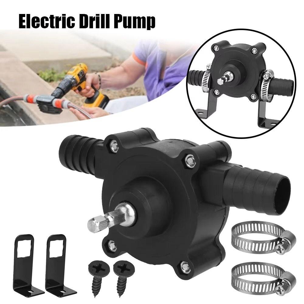 Heavy Duty Electric Drill Pump Small Self Suction Centrifugal Pump Liquid Transfer Pump  Outdoor
