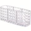 1PC Spacious Cosmetic Organizer - Transparent Multi-Compartment Box for Eyebrow Pencils/Brushes