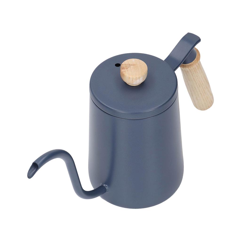 Kaffee Übergießen Wasserkocher 600ml 304 Edelstahl Schwanenhals Auslauf Holz Griff Schwanenhals Wasserkocher für