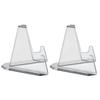 2PCS Acrylic Commemorative Coin Display Stand Transparent Triangle Display Stand Exhibit Photos Rack Business Cards Shelf