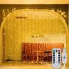 Wedding Curtain LED String Lights Romantic 8 Modes USB Plug for New Year Christmas Hallowmas Indoor Bedroom Party Decoration