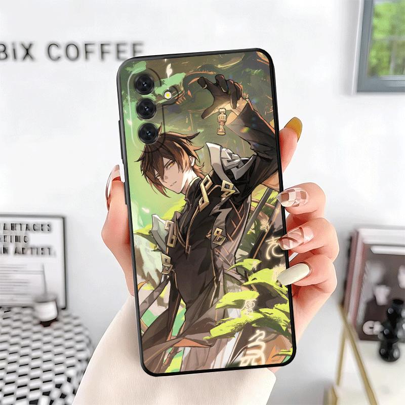 Genshin Impact Zhongli Soft Phone Case for Samsung A17 A37 A57 A16 A26 A36 A56 A15 A25 A35 A55 A14 A24 A34 A54 A13 A23 A33 A53 A